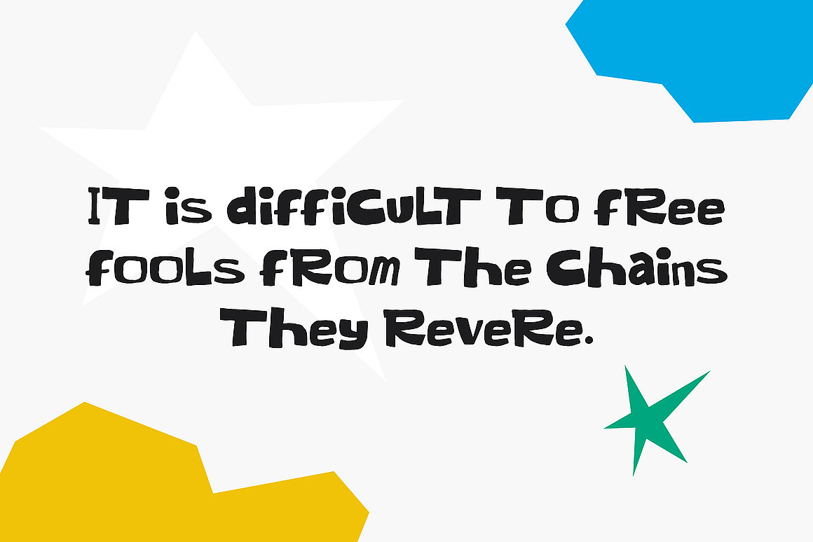 创意卡通时尚趣味海报广告画册封面标题手写英文字体