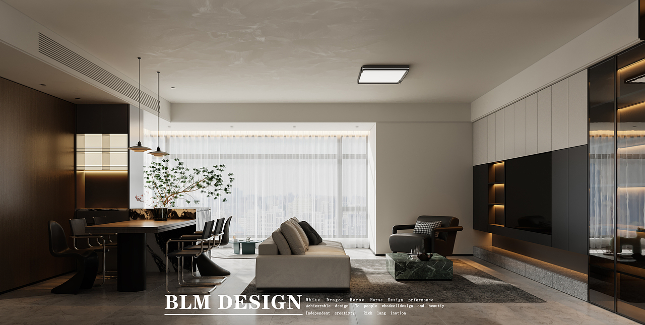 现代--白龙马效果图