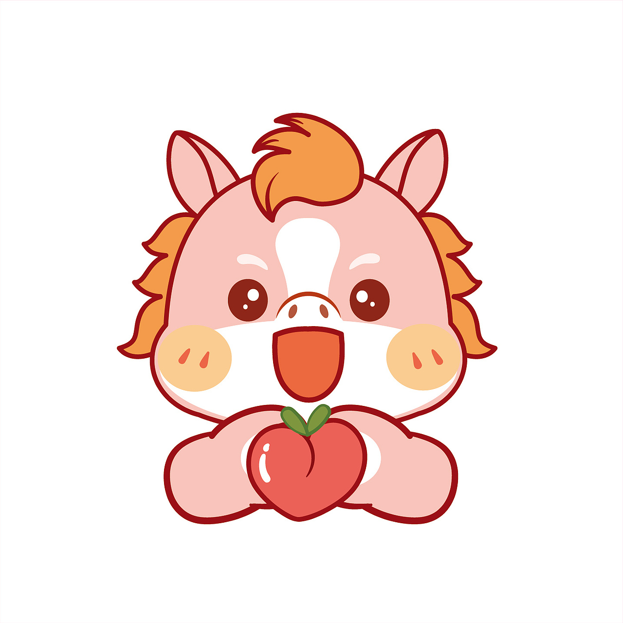 可爱的小马驹IP卡通形象插画图片设计（图ZMzg5NzkyMTg0） - 商业插画 - 站酷设计师阿茹生肖IP原创素材 - 站酷ZCOOL