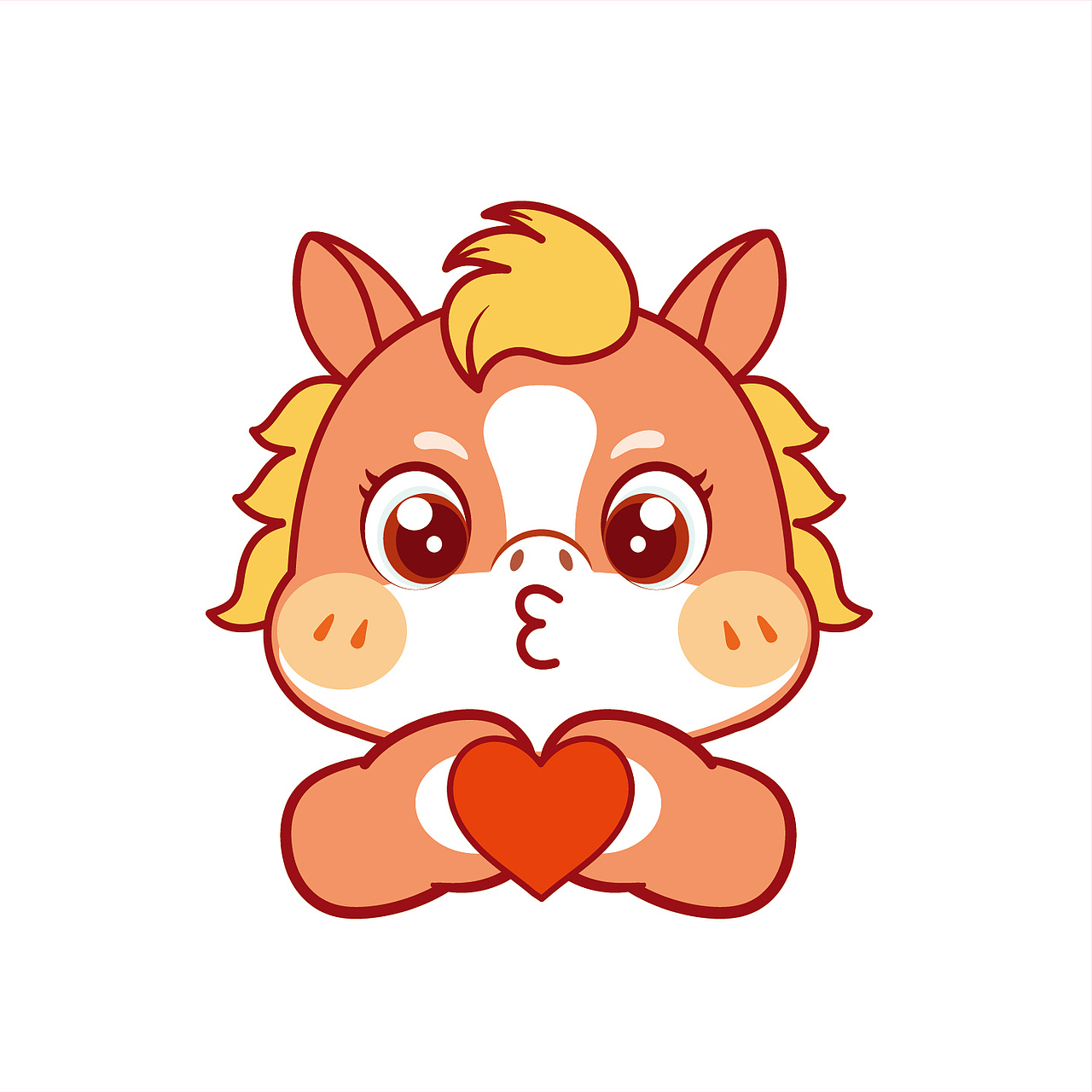 可爱的小马驹IP卡通形象插画图片设计（图ZMzg5NzkyMTg4） - 商业插画 - 站酷设计师阿茹生肖IP原创素材 - 站酷ZCOOL