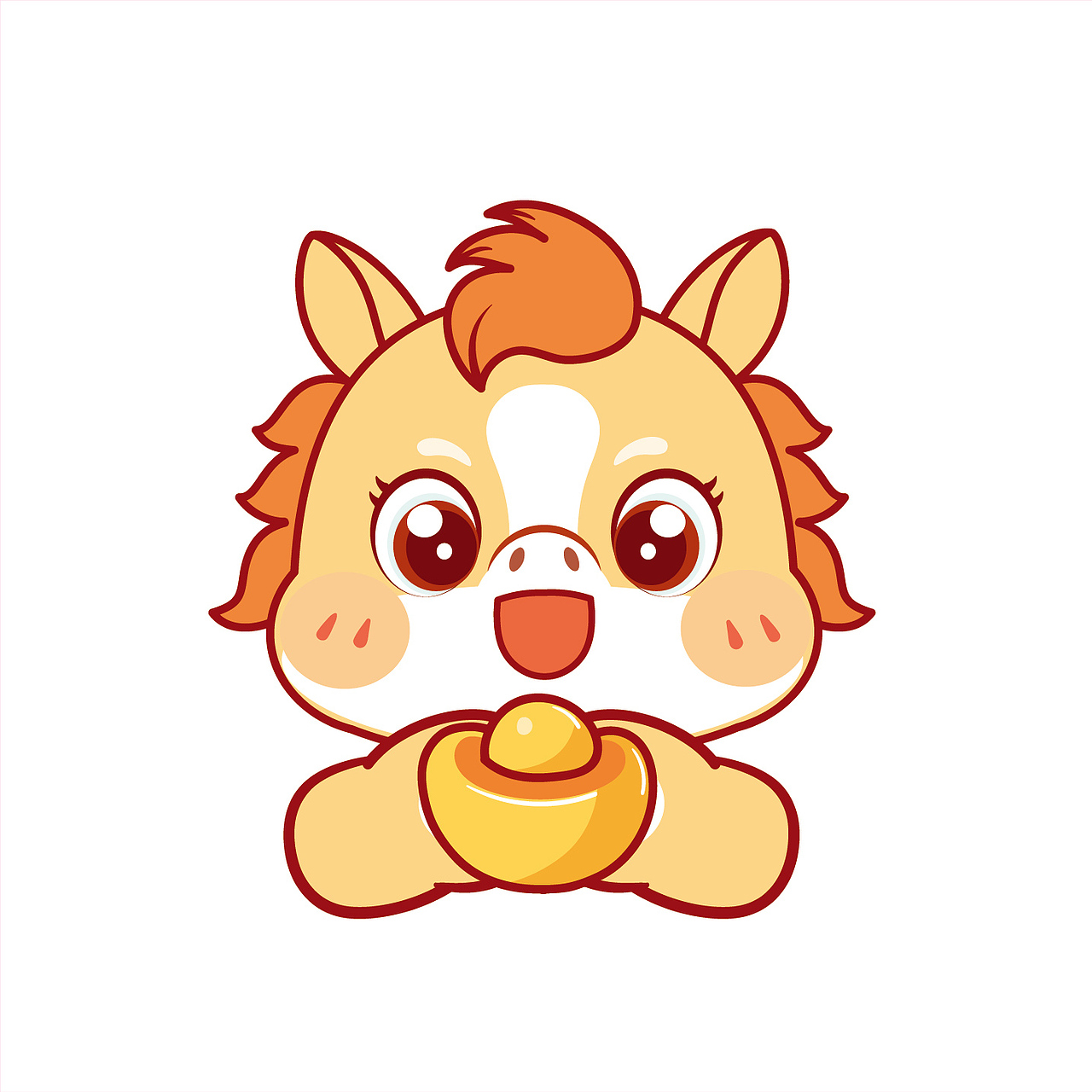 可爱的小马驹IP卡通形象插画图片设计（图ZMzg5NzkyMTky） - 商业插画 - 站酷设计师阿茹生肖IP原创素材 - 站酷ZCOOL