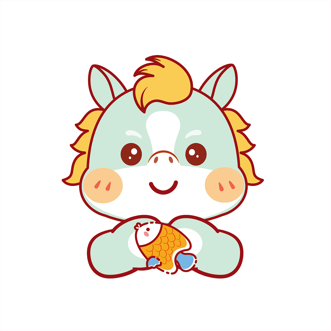 可爱的小马驹IP卡通形象插画图片设计（图ZMzg5NzkyMTk2） - 商业插画 - 站酷设计师阿茹生肖IP原创素材 - 站酷ZCOOL