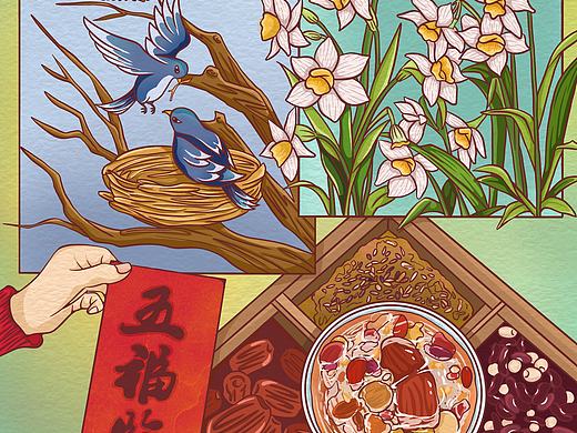 分镜插画｜二十四节气之小寒