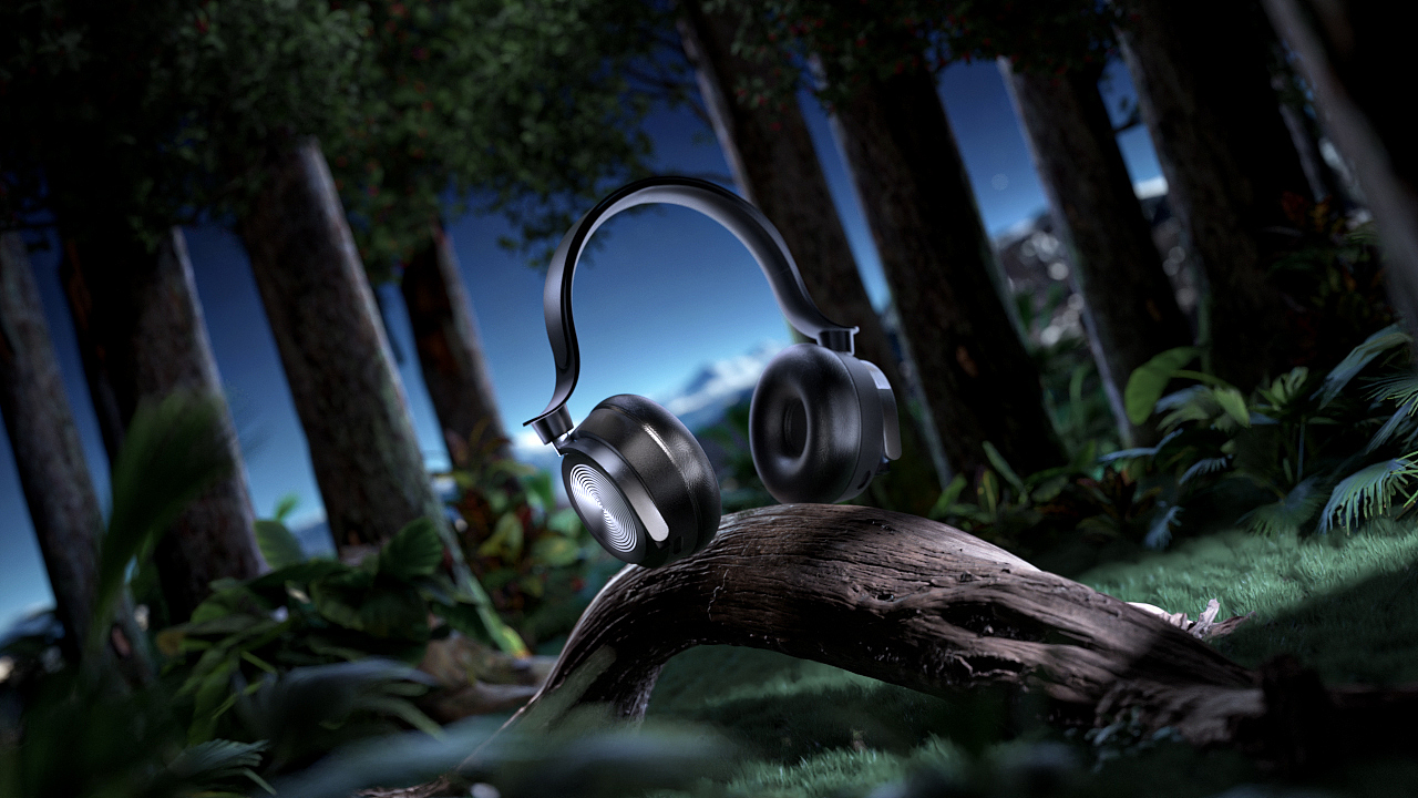 产品场景渲染-耳机（图ZMzg5ODAwOTcy） - 场景 - 站酷设计师一叶一扁舟原创素材 - 站酷ZCOOL