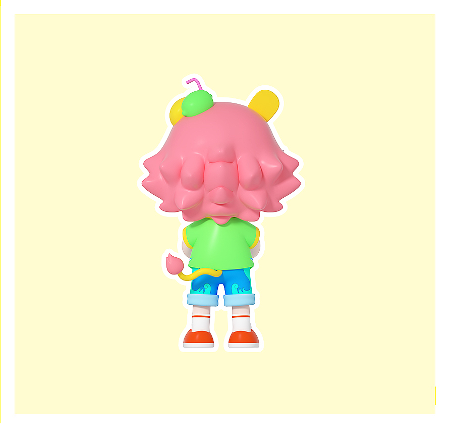 卡通ip形象吉祥物常规三视图3d三维动漫人物三视图设计