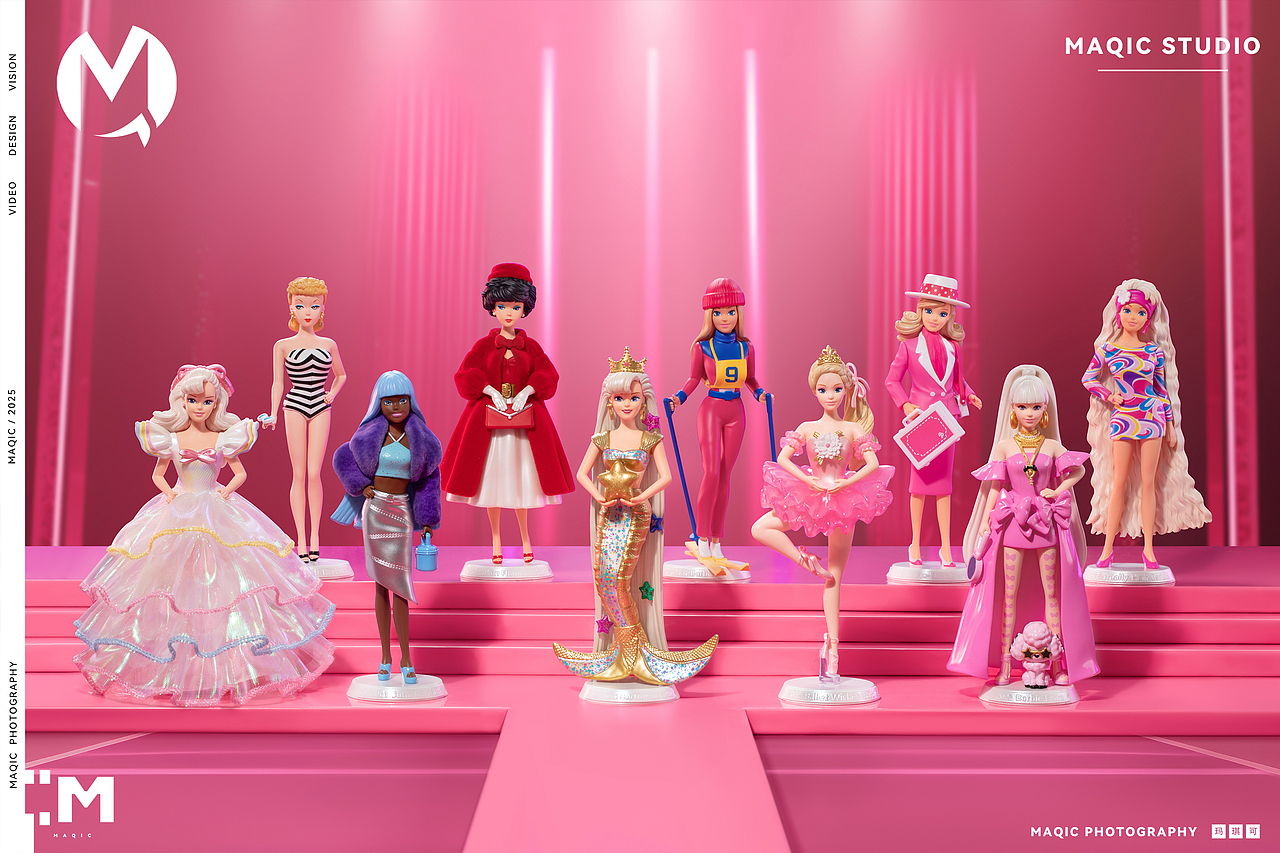 泡泡玛特「美泰芭比风尚」系列盲盒手办——潮玩摄影