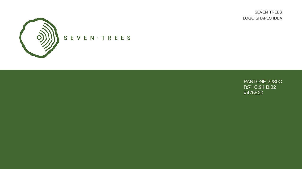 七棵树logo图形创意设计