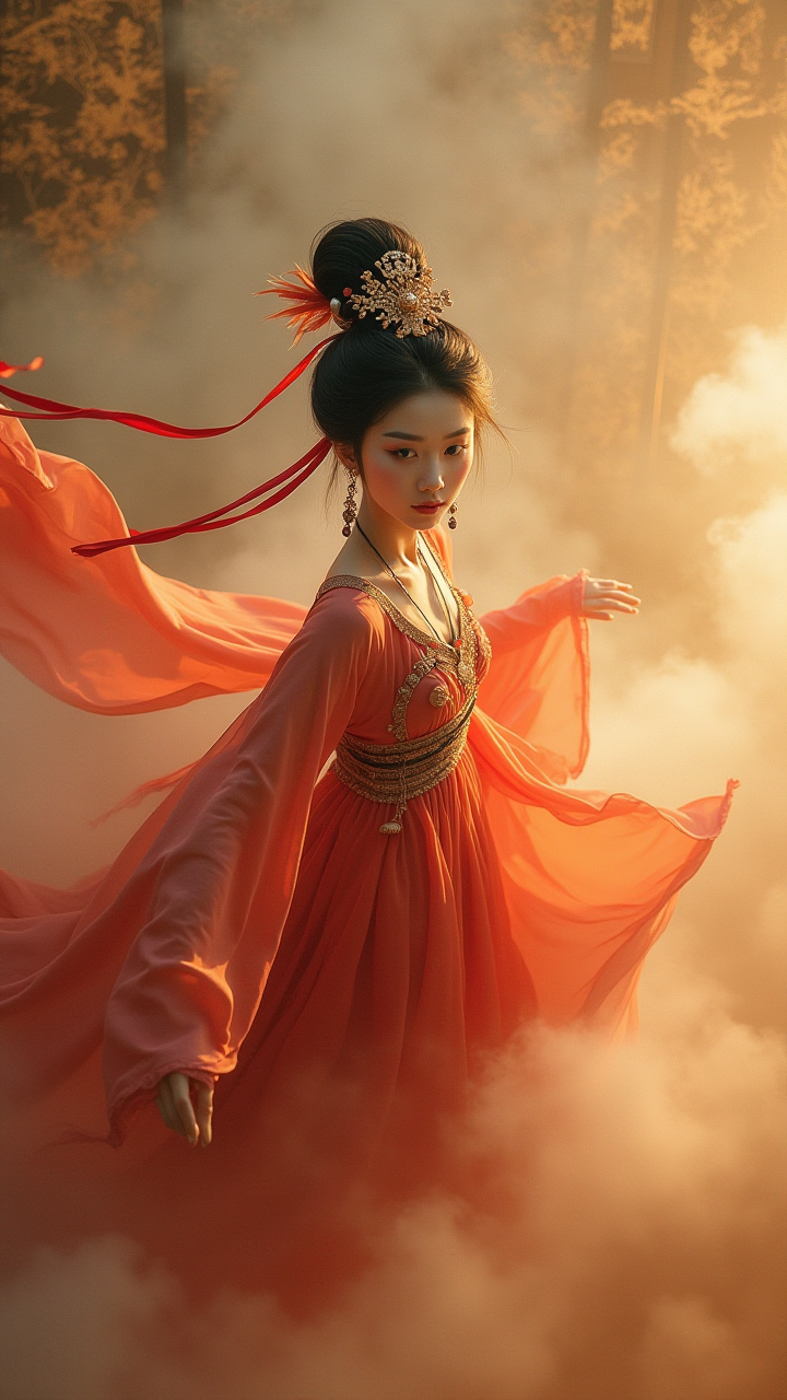 AIGC超现实摄影：敦煌元素 × 杂志大片的描金质感生成方程式