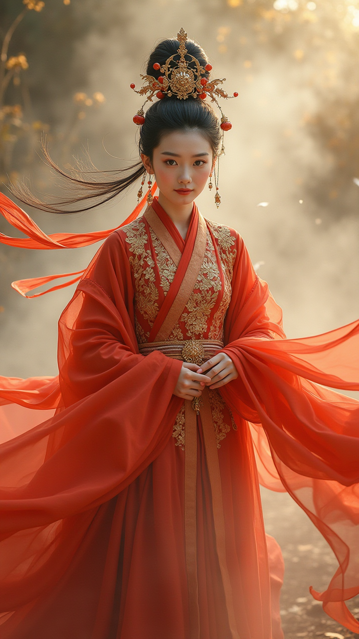 AIGC超现实摄影：敦煌元素 × 杂志大片的描金质感生成方程式