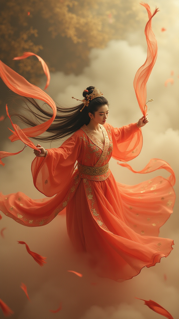 AIGC超现实摄影：敦煌元素 × 杂志大片的描金质感生成方程式