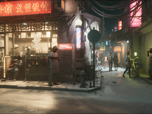 老街（个人主页-ZNzE4MzM1MzY=） - 场景 - 站酷设计师小杰灬原创素材 - 站酷ZCOOL