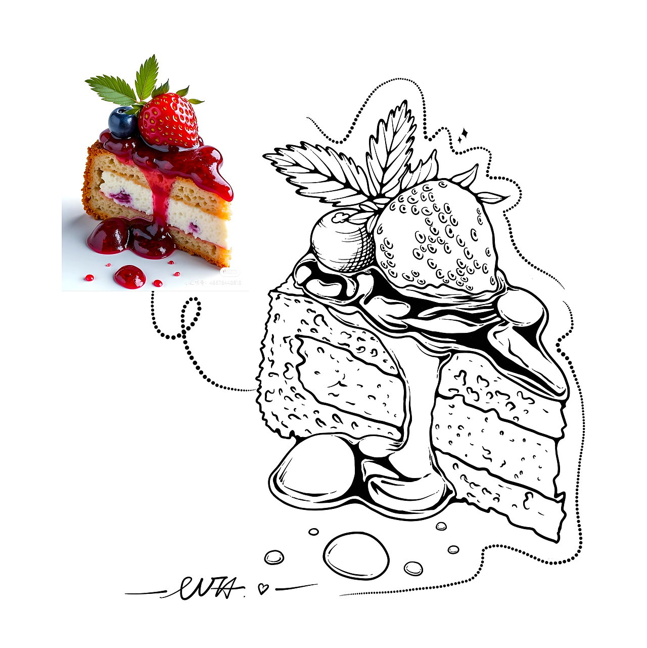 黑白线稿（图ZMzg5ODM2ODg0） - 艺术插画 - 站酷设计师微甜兔0208原创素材 - 站酷ZCOOL