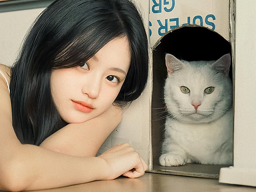 妹妹与猫