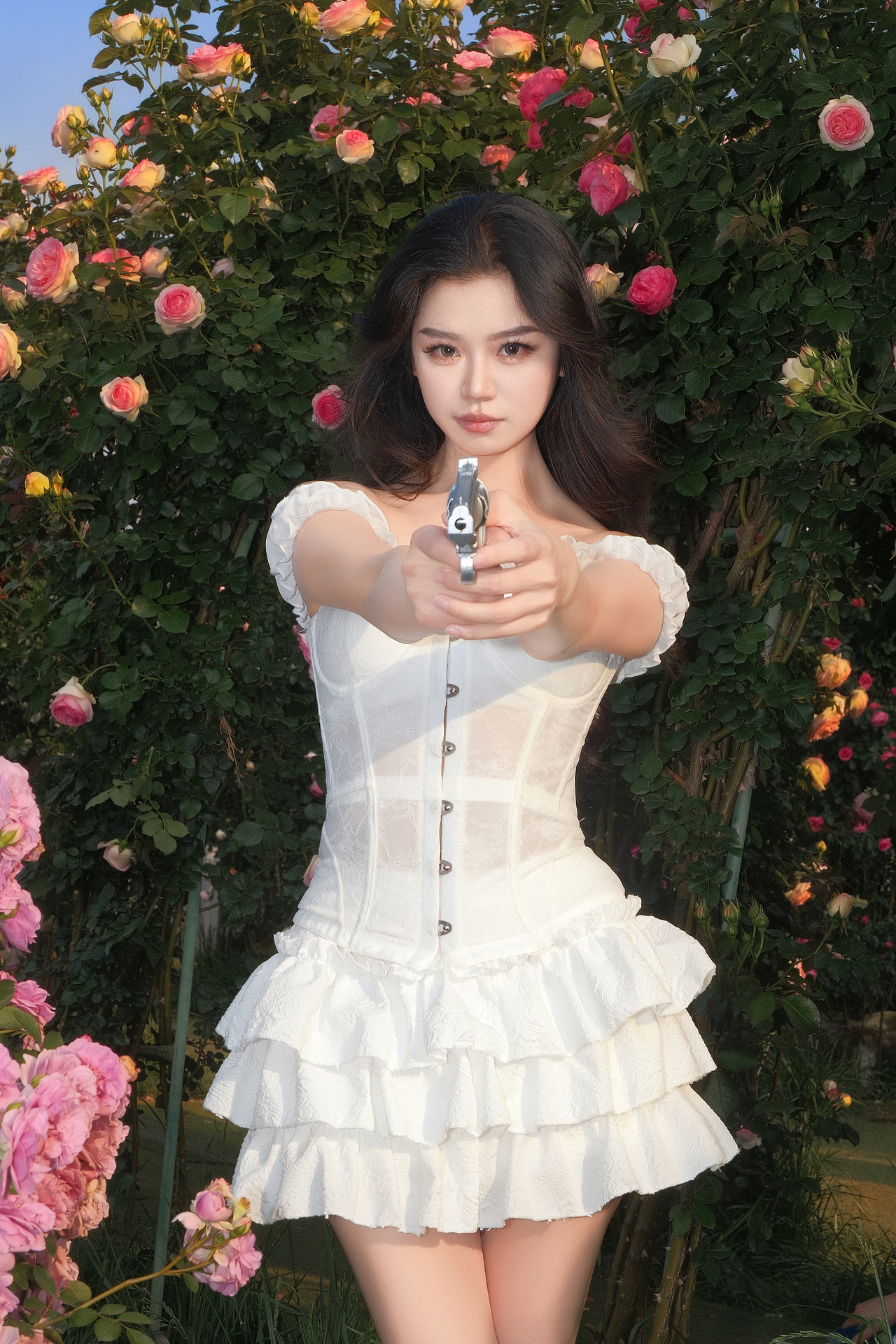 綻放于春天（圖ZMzg5ODQzMDM2） - 人像攝影 - 站酷設(shè)計師胖虎自有妙計原創(chuàng)素材 - 站酷ZCOOL