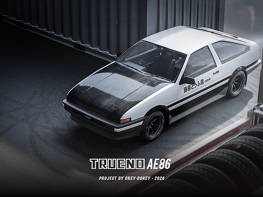 【2024汽车渲染】丰田TRUENO AE86