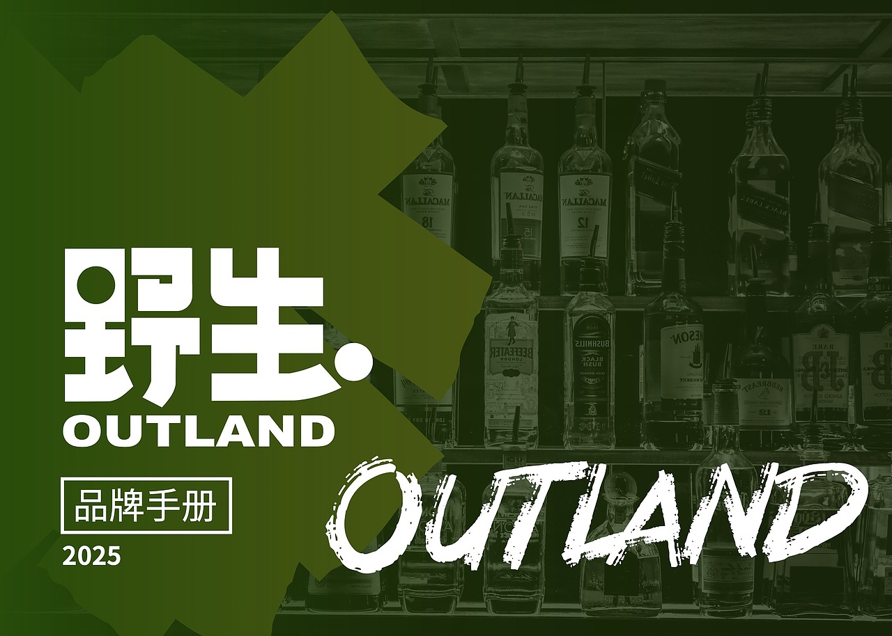 北京野生酒吧logo和延展设计