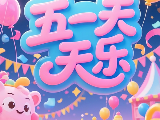 “五一天天乐”主题海报设计