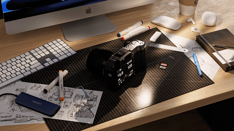 哈苏X1D-50C丨Stylized Rendering（图ZMzg5ODUyODg0） - 产品 - 站酷设计师朝雨暮霜原创素材 - 站酷ZCOOL