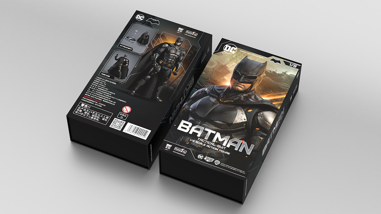 DC正义联盟噩梦蝙蝠侠&战术蝙蝠侠包装设计&产品介绍