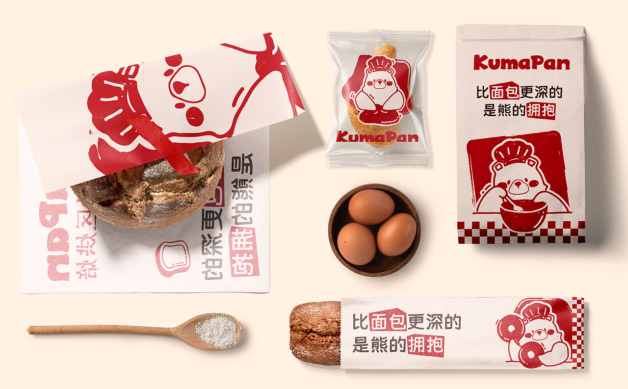 KumaPan | 烘焙品牌设计 | 比面包更深的 是熊的拥抱
