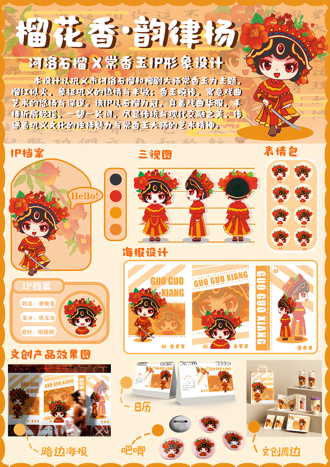 榴花香,韵律扬——河洛石榴与常香玉相结合的IP