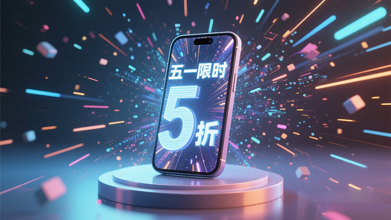 手机五一限时5折购