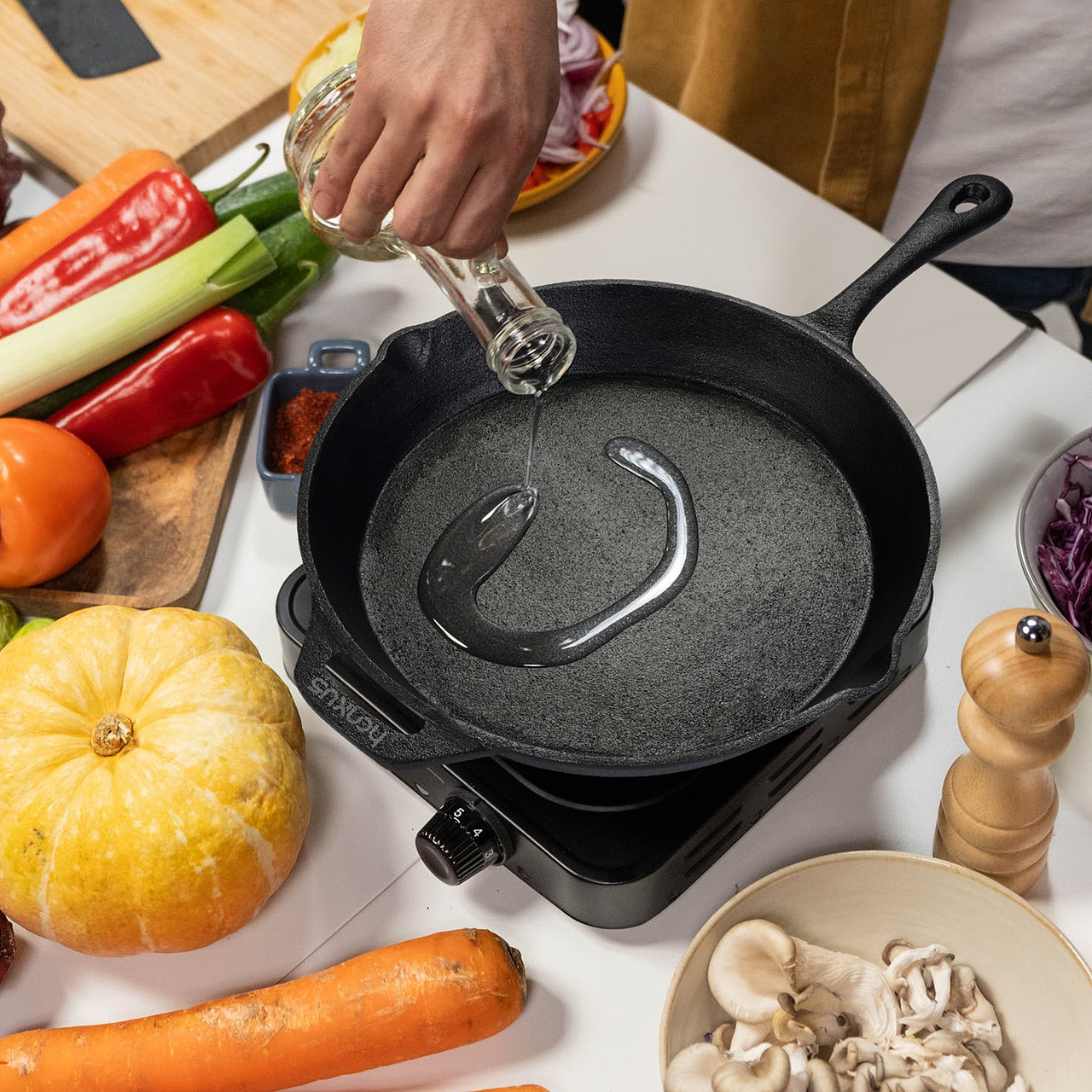 平底锅亚马逊主图拍摄高级A+设计