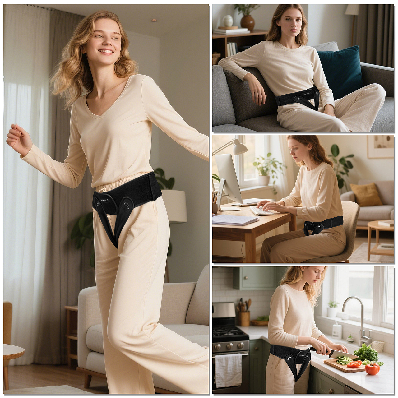 亚马逊-AI生成模特+合成-孕妇腰带