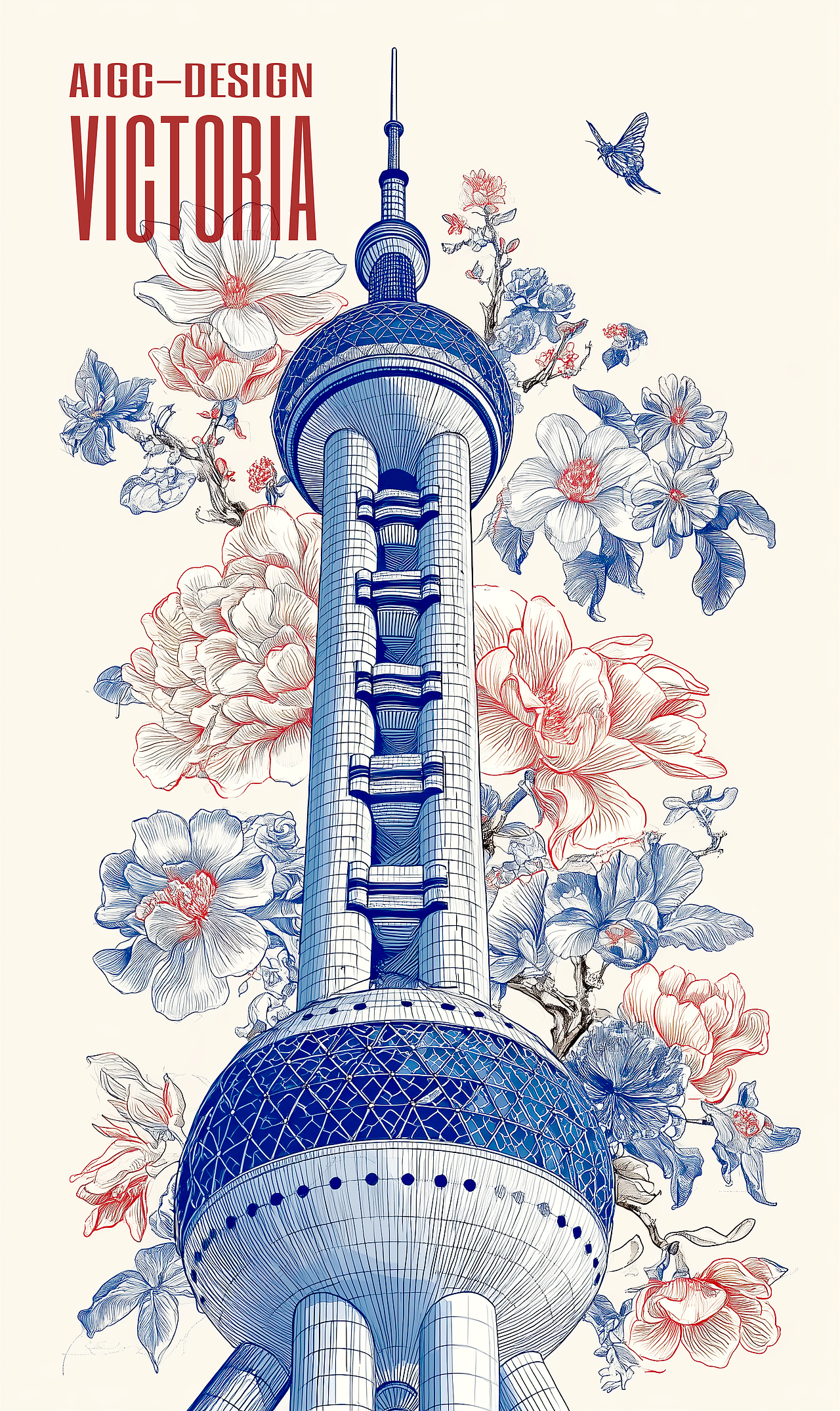 AIGC-《上海|玉兰花》（图ZMzg5OTA1NzE2） - AI作品 - 站酷设计师AIGCVictoria原创素材 - 站酷ZCOOL