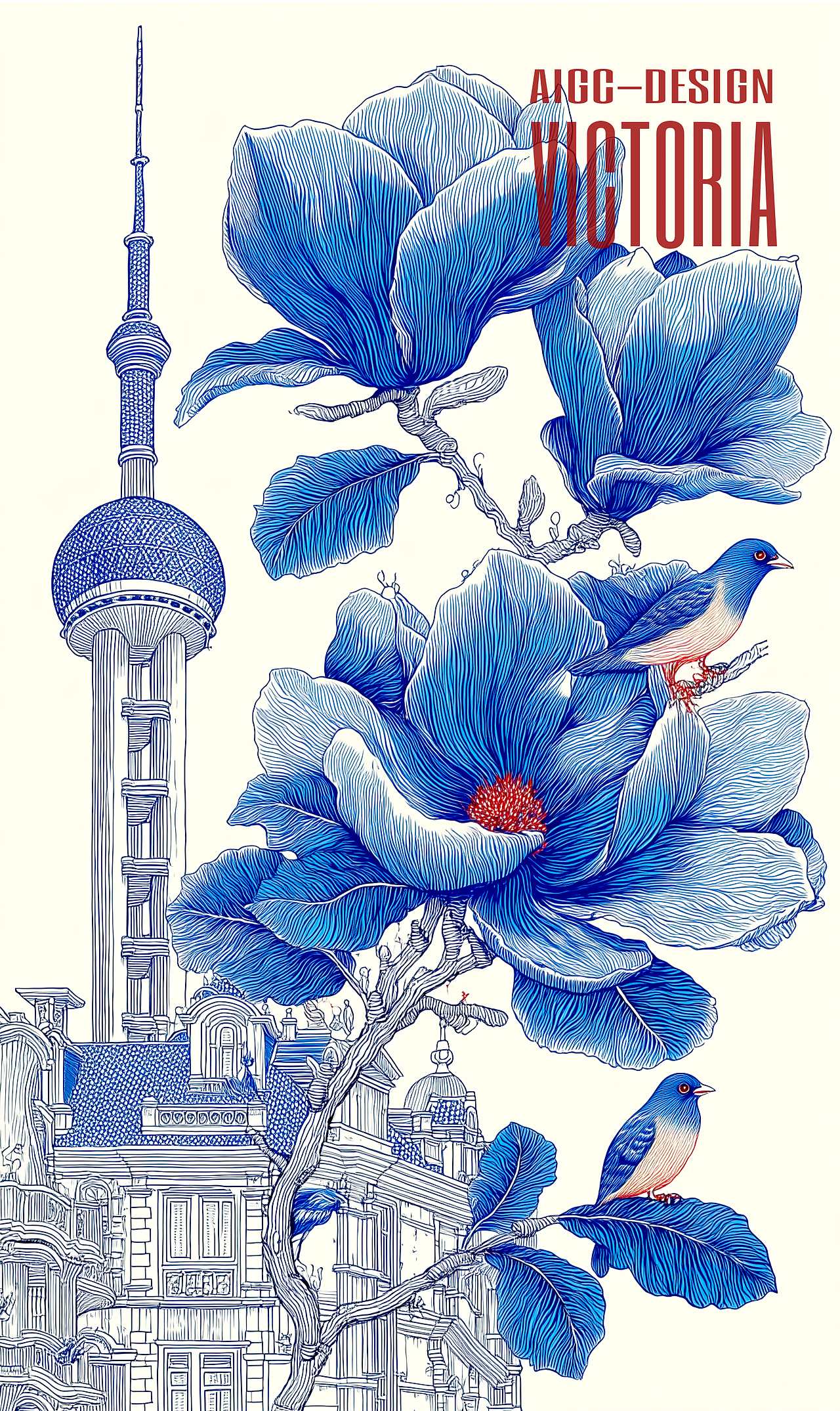 AIGC-《上海|玉兰花》（图ZMzg5OTA1Njg4） - AI作品 - 站酷设计师AIGCVictoria原创素材 - 站酷ZCOOL