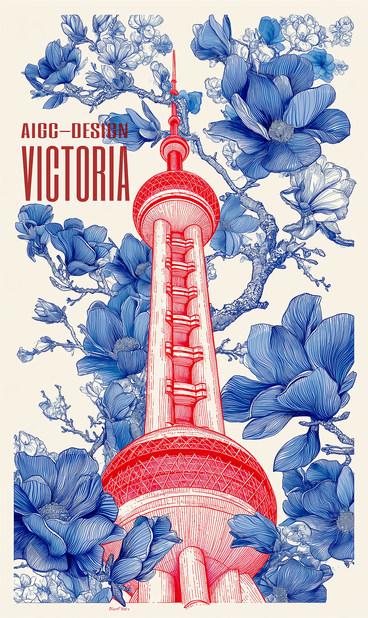 AIGC-《上海|玉兰花》（图ZMzg5OTA1NzEy） - AI作品 - 站酷设计师AIGCVictoria原创素材 - 站酷ZCOOL