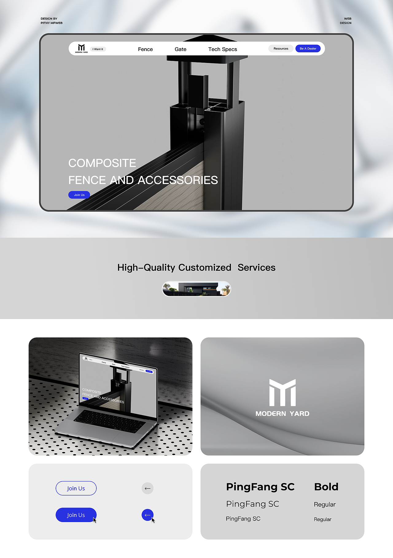 「极简慕枫」-网页设计- MODERN YARD（图ZMzg5OTA1ODY4） - 企业官网 - 站酷设计师极简慕枫_Gawain原创素材 - 站酷ZCOOL