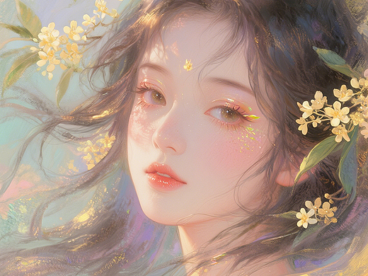 AIGC——十二花神·超然之境 「遗世而独立」