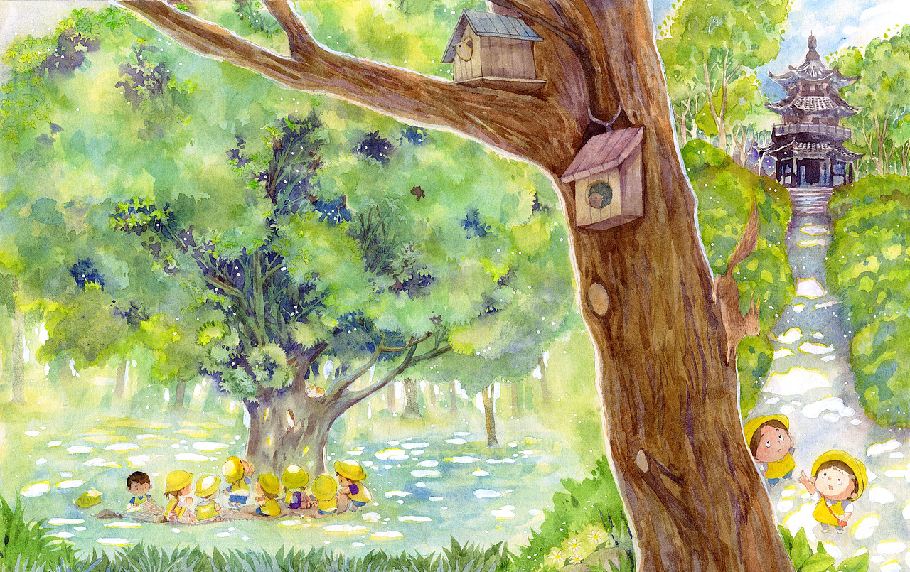 小黄帽春游记（图ZMzg5OTEwNjQw） - 创作习作 - 站酷设计师马豆子原创素材 - 站酷ZCOOL