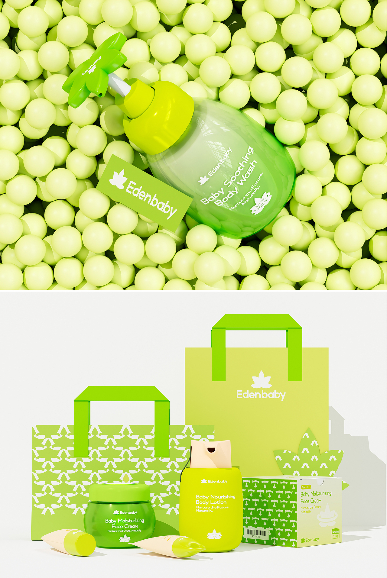 Edenbaby婴儿洗护品牌设计 ▏LOGO设计 ▏包装设计(图ZMzg5OTEyMzM2) - 包装 - 站酷设计师钟墨言_Design原创素材 - 站酷ZCOOL