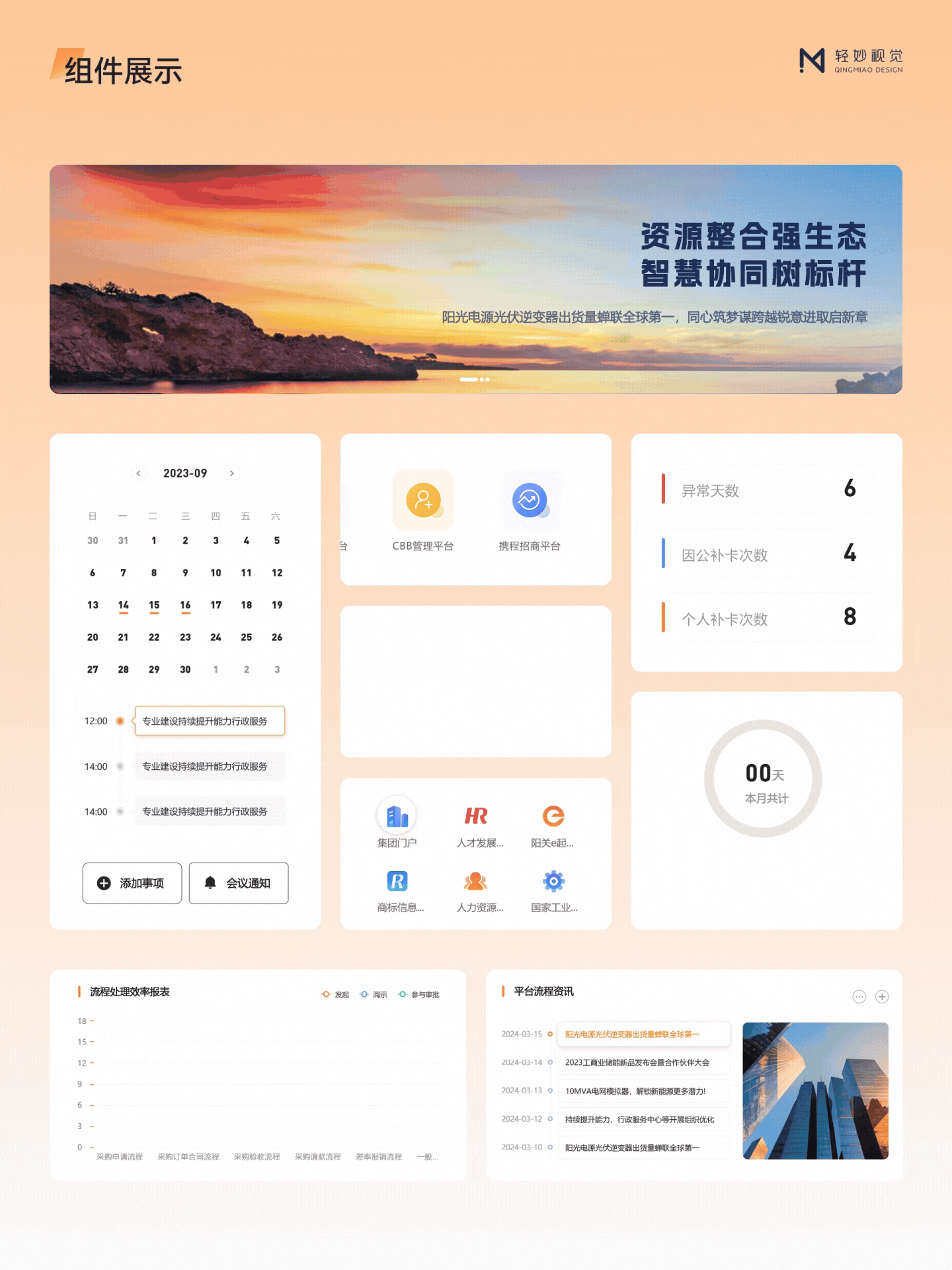 📂 企业门户·办公后台管理系统丨UI设计