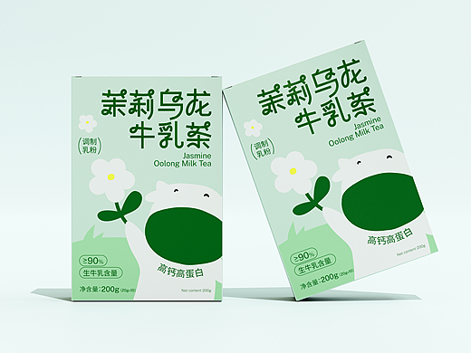 包装设计-茉莉乌龙牛乳茶
