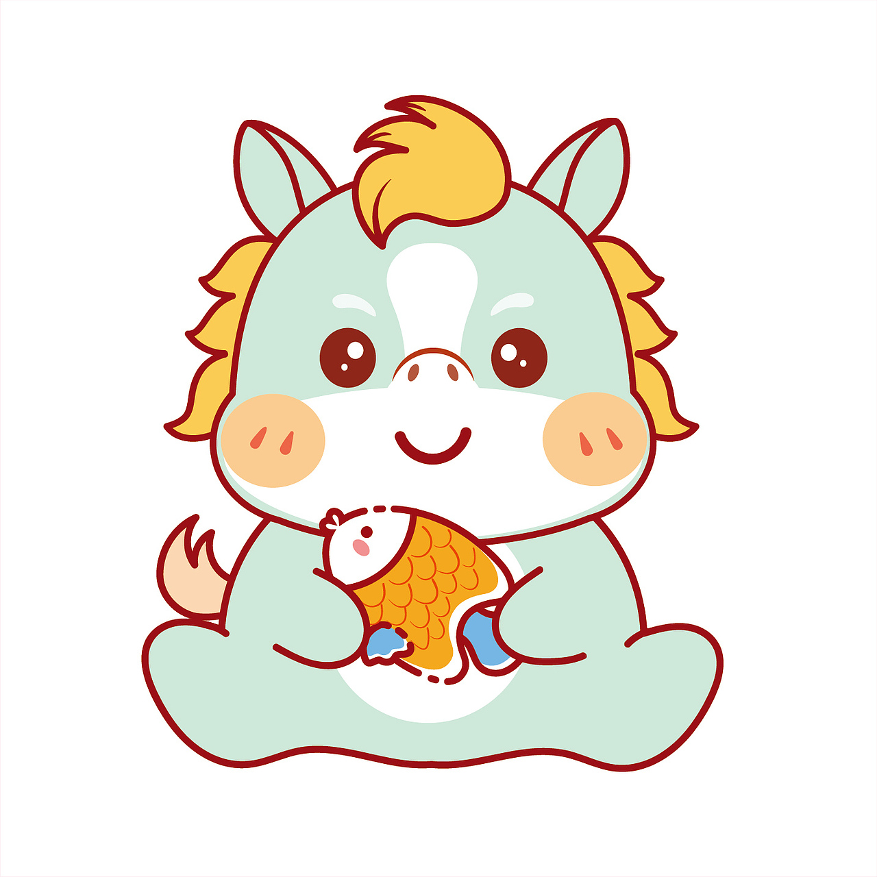 卡通可爱小马IP插画设计图片可爱形象（图ZMzg5OTMwODQ0） - 电商 - 站酷设计师阿茹生肖IP原创素材 - 站酷ZCOOL