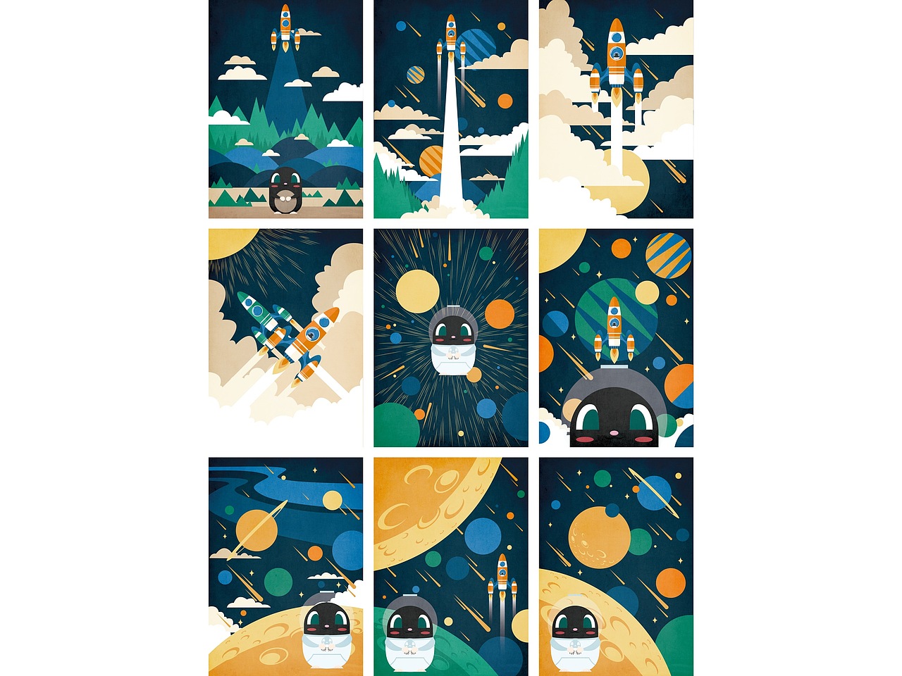 Astro Mole（图ZMzg5OTQ0MjUy） - 艺术插画 - 站酷设计师YihYih原创素材 - 站酷ZCOOL