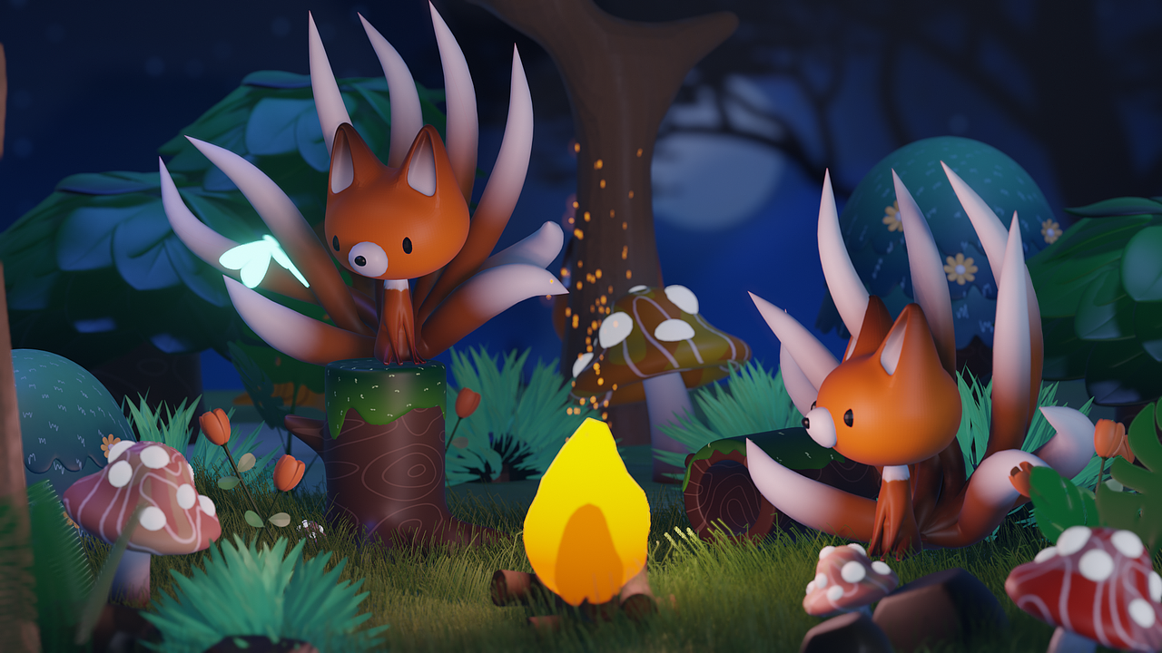blender 小狐狸动画（图ZMzg5OTQ3ODEy） - 动画/影视 - 站酷设计师线条小莉原创素材 - 站酷ZCOOL