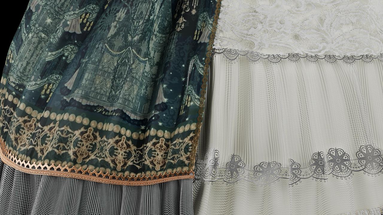 超写实角色服装-Lolita茜茜公主·人鱼色（图ZMzg5OTUxMDA4） - 人物/生物 - 站酷设计师百分百捡到钱原创素材 - 站酷ZCOOL