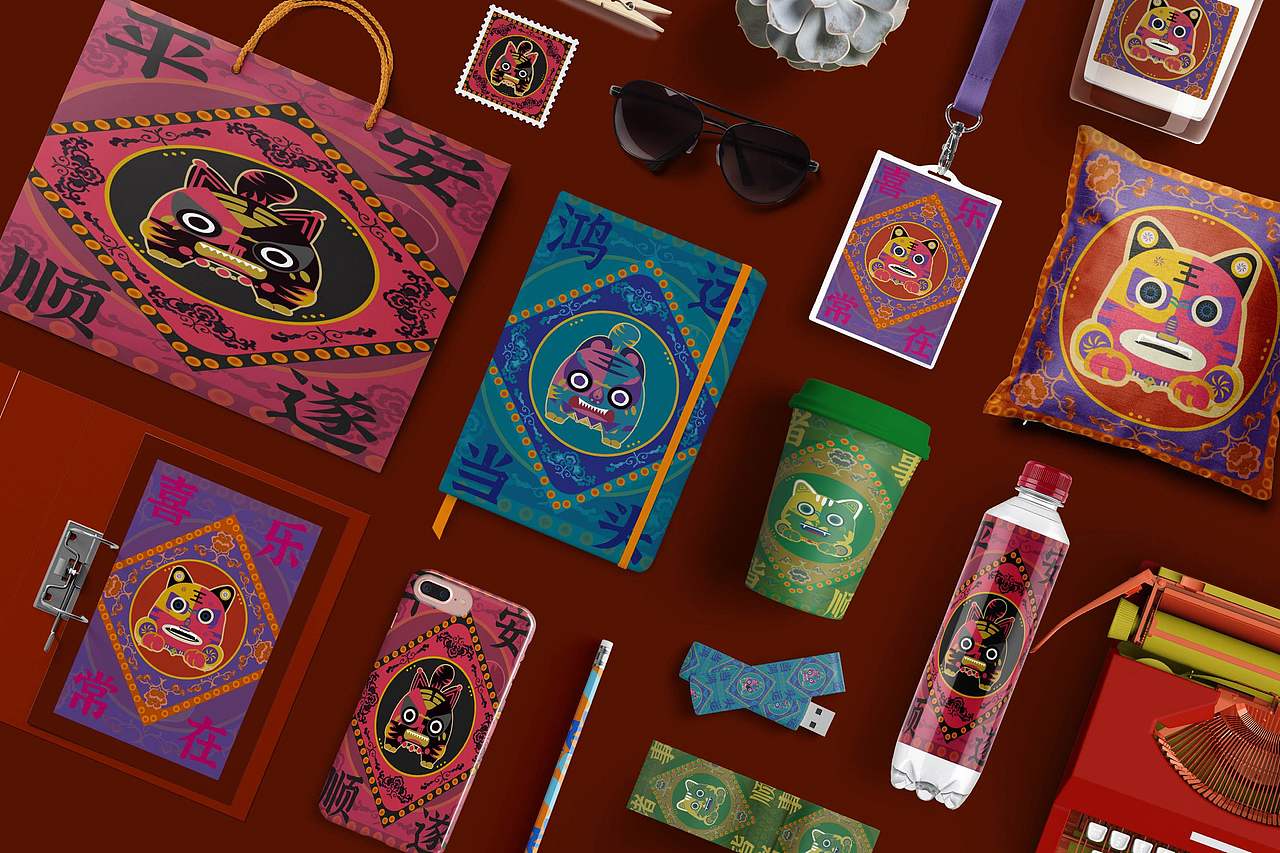 山东非遗布老虎vi系统设计