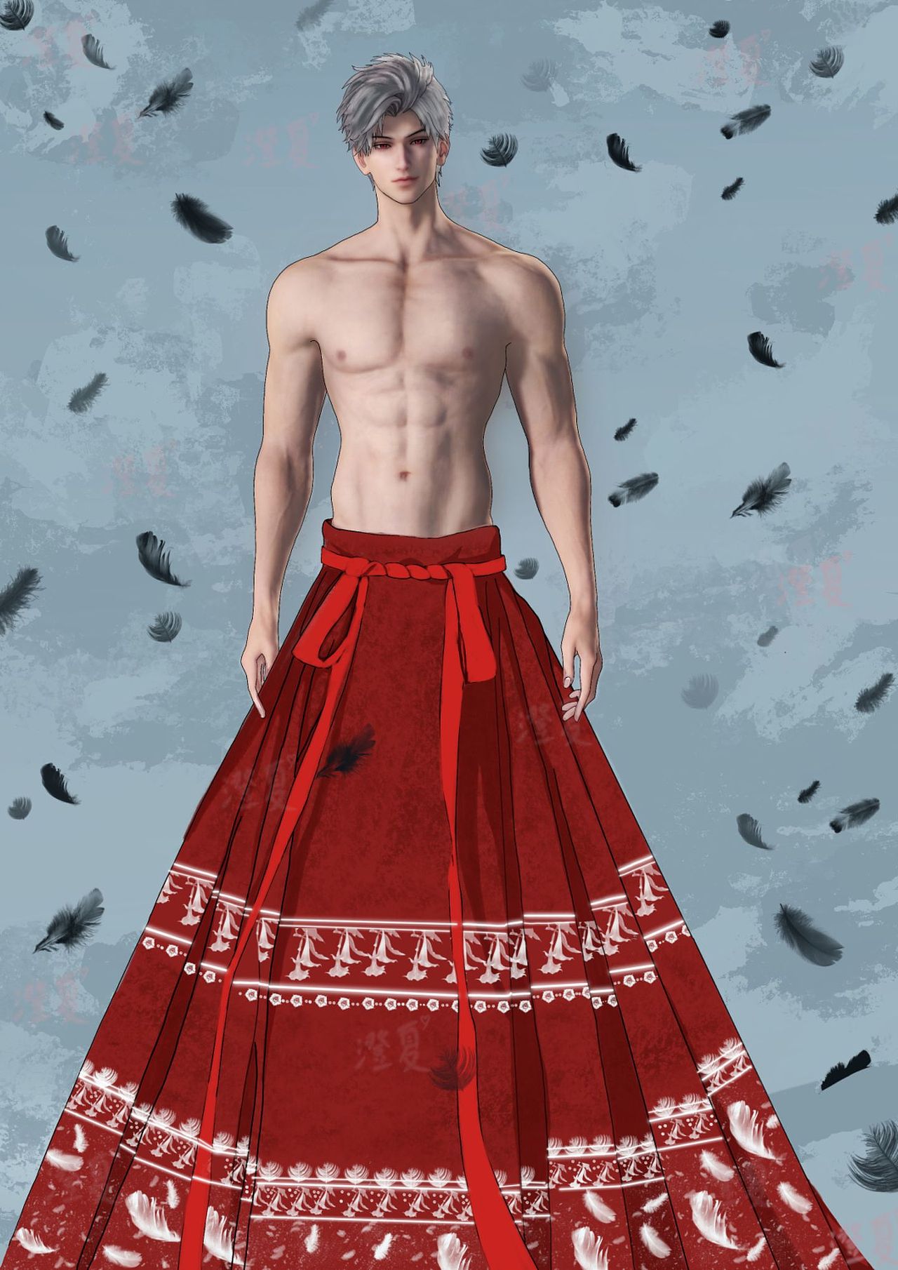 国风婚服马面裙,服设