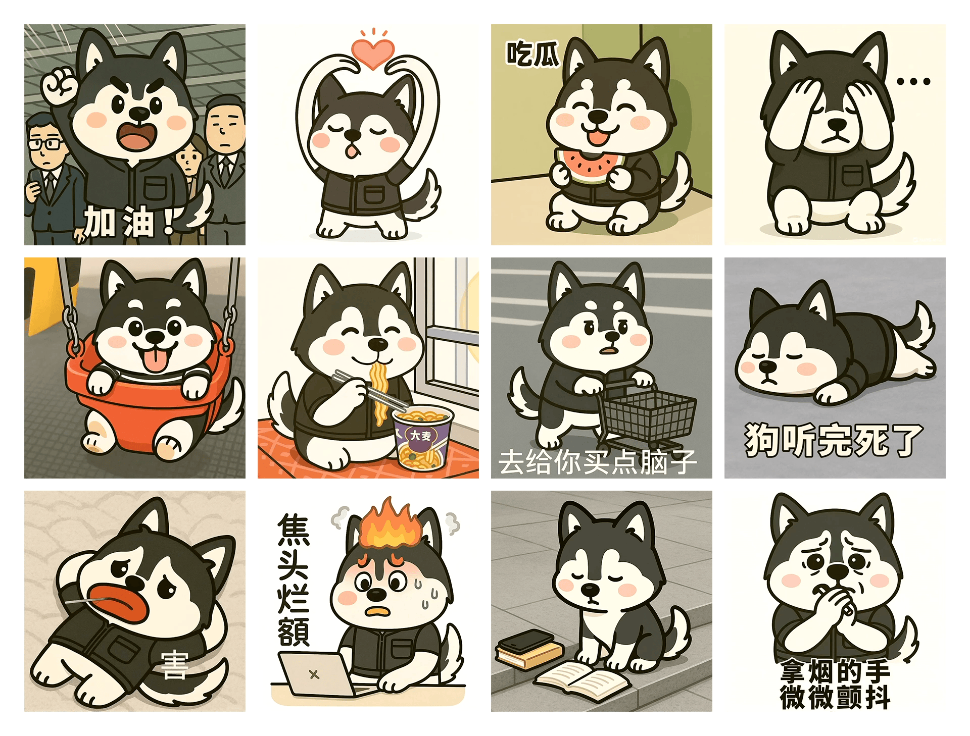 ChatGPT4o一键生成多版风格表情包（图ZMzg5OTY3NDk2） - AI作品 - 站酷设计师羡鱼L原创素材 - 站酷ZCOOL