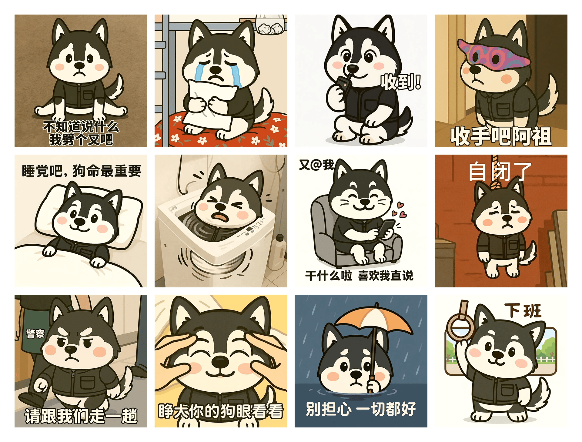 ChatGPT4o一键生成多版风格表情包（图ZMzg5OTY3NTA0） - AI作品 - 站酷设计师羡鱼L原创素材 - 站酷ZCOOL