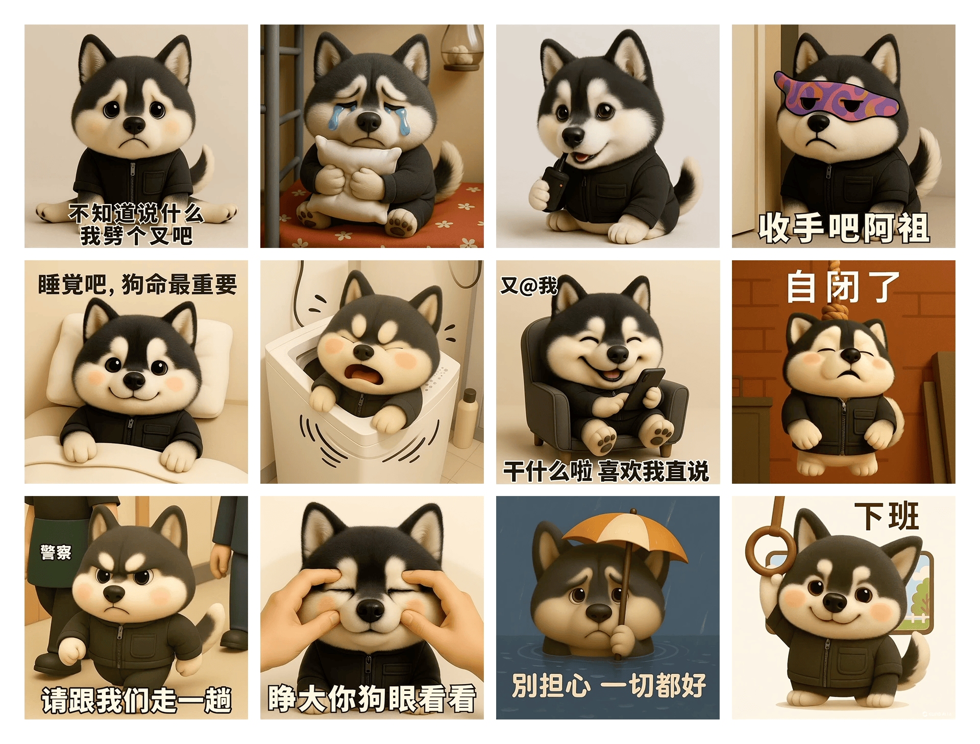 ChatGPT4o一键生成多版风格表情包（图ZMzg5OTY3NTIw） - AI作品 - 站酷设计师羡鱼L原创素材 - 站酷ZCOOL