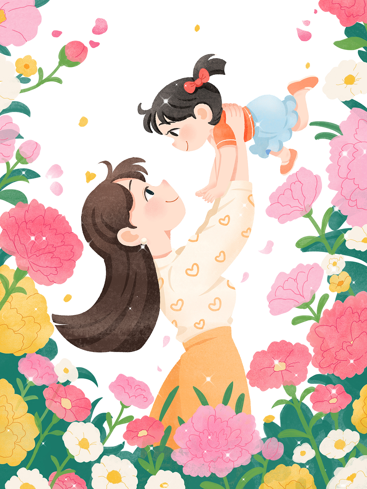 母亲节系列插画