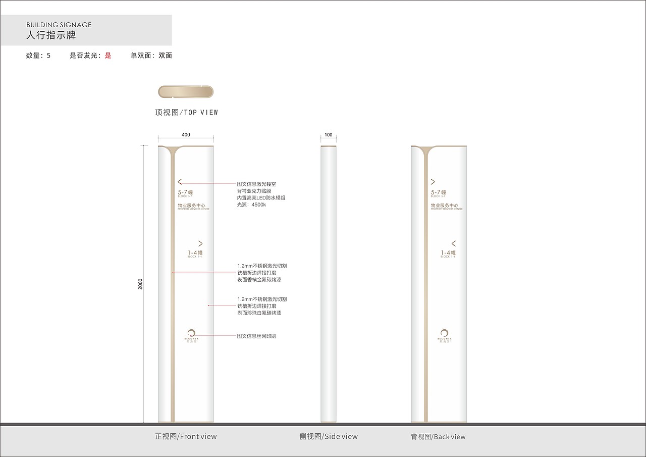 熙海棠 小区导向标识设计