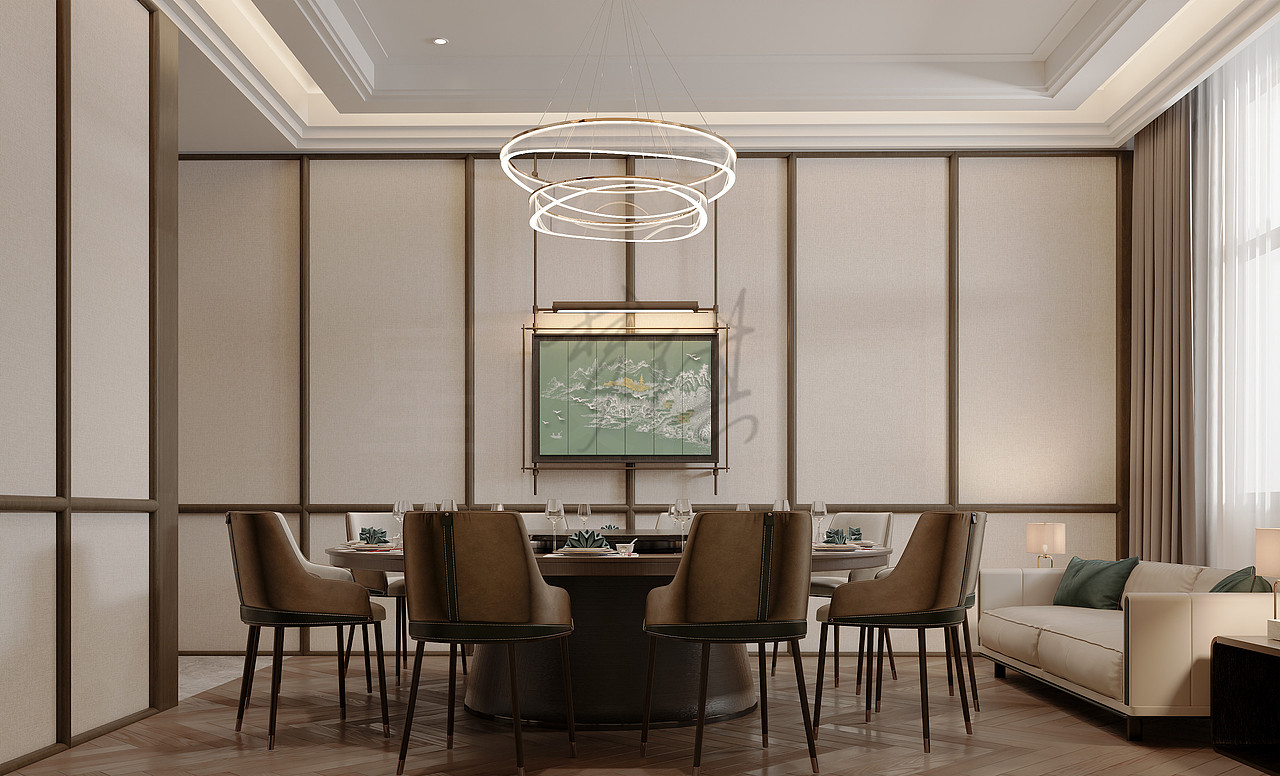 新中式包厢（图ZMzg5OTk2ODQ4） - 酒店餐饮设计 - 站酷设计师苏梦琪呀原创素材 - 站酷ZCOOL