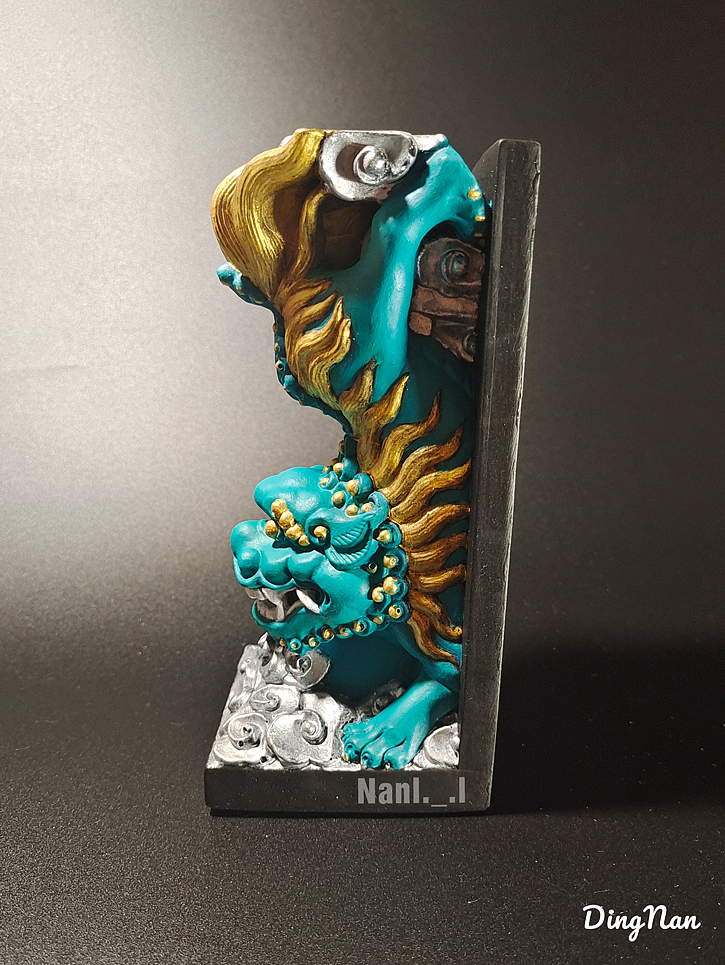 石膏-石狮子（手涂石膏）（图ZMzkwMDAwNDUy） - 手办/模玩 - 站酷设计师NanDing原创素材 - 站酷ZCOOL